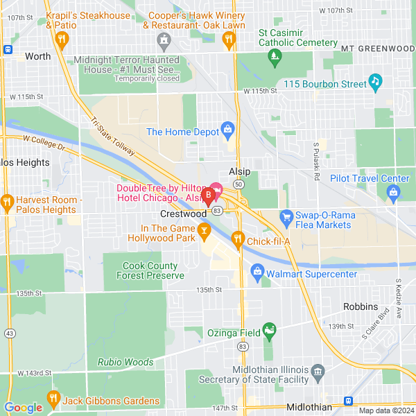 Maximum Healthcare Solutions location map: 5152 W 127th St, Alsip, Illinois
